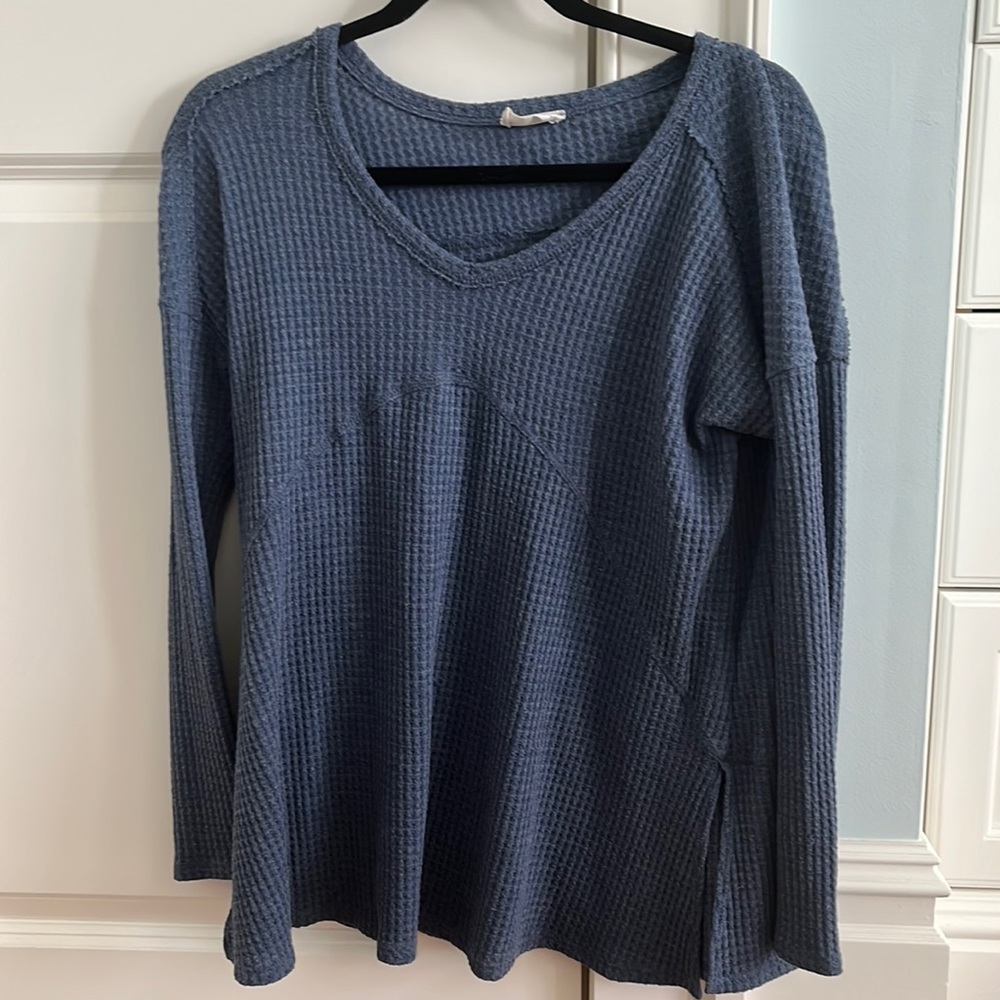 Oversized blue sweater